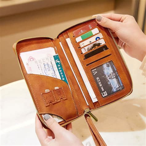 New Rfid Passport Clip Anti Theft Brush Multi Functional Travel Phone