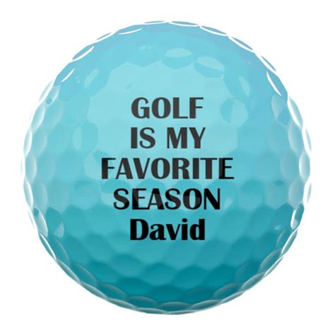 Golf Is My Favorite Season Personalized Golf Balls Set Of 3 Etsy