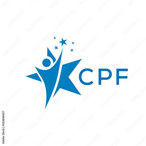 CPF Letter logo white background .CPF Business finance logo design ...