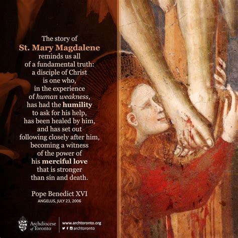 We Celebrate The Feastday Of St Mary Magdalene A Witness Of The Power