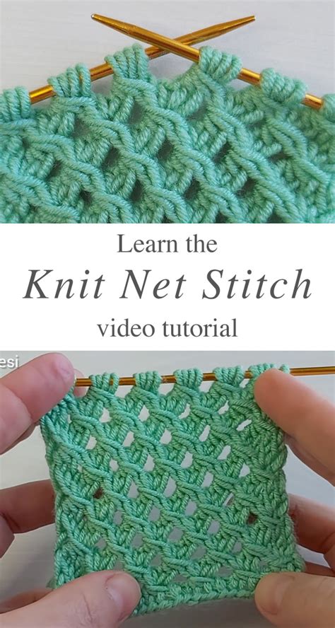 Knitting Net Stitch Pattern You Should Learn Crochetbeja