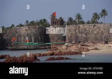 Sindhudurg Fort built by Chhatrapati Shivaji Maharaj in the center of ...