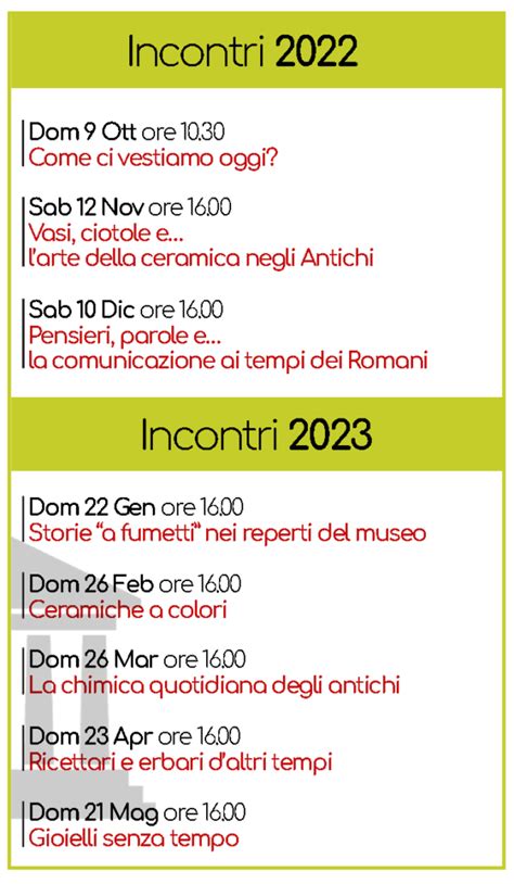 Calendario Museo Associazione Fantalica APS