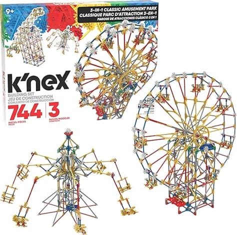 K’nex 3 In 1 Classic Amusement Park Building Set Motorized