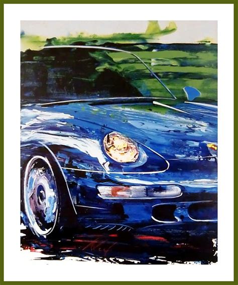 Porsche Carrera 993 S Poster Limitierte Edition