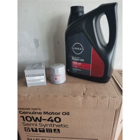 NISSAN ENGINE OIL SEMI SYNTHETIC 10W40 OIL FILTER LIVINA X GEAR