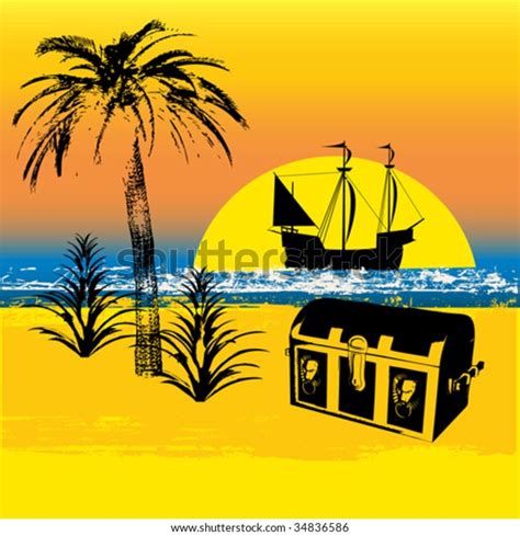 Pirate Treasure Background Stock Vector (Royalty Free) 34836586 ...