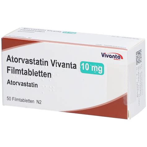 ATORVASTATIN Vivanta 10 Mg Filmtabletten 50 St Mit Dem E Rezept Kaufen