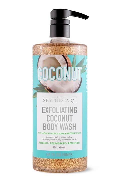 The Spathecary Exfoliating Coconut Body Wash With African