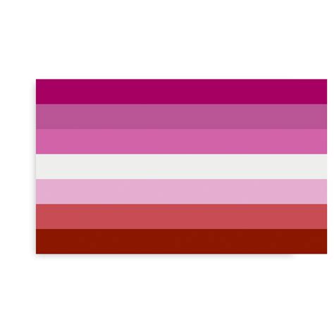 Lesbian Pride Flag Sticker 4 X6