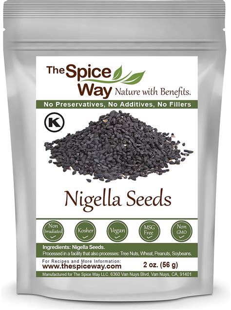 Amazon Jiva Organic Nigella Seeds Ounce Bag Kalonji Seeds