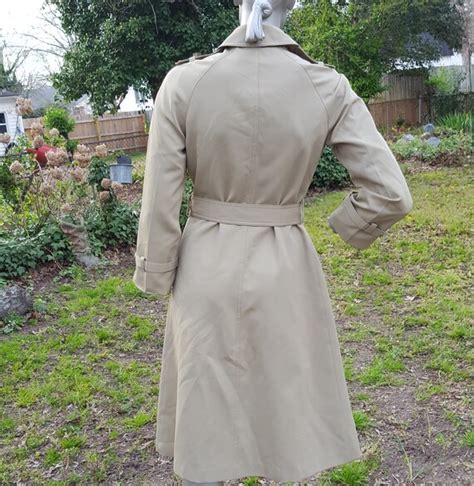 Womens 70s Trench Coat Spy Coat Forecaster Of Bosto Gem