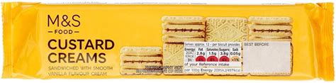 Marks And Spencers Custard Creams 150g Pack Of 6 Uk Grocery