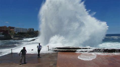 PISCINES NATURELLES DE BAJAMAR VAGUES ÉNORMES PARTIE 1 TENERIFE