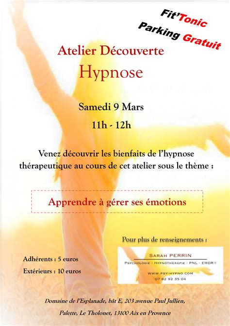 Atelier Hypnose Fit Tonic