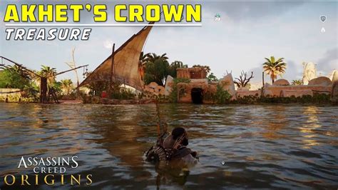 Loot Treasure Location Akhets Crown Ineb Hedjet Nome Assassins Creed Origins Youtube