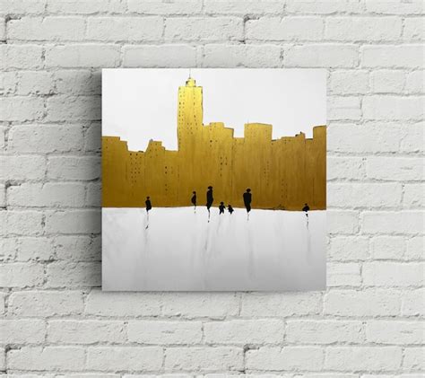 Large Black People Wall Art Contemporary Abstract People Wall - Etsy