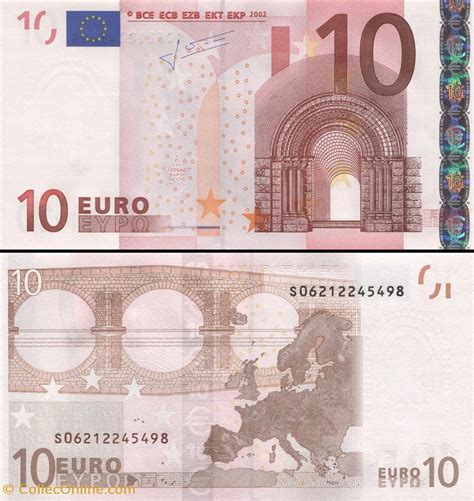 Euros Signature Trichet Pick S Italie Billets Euros