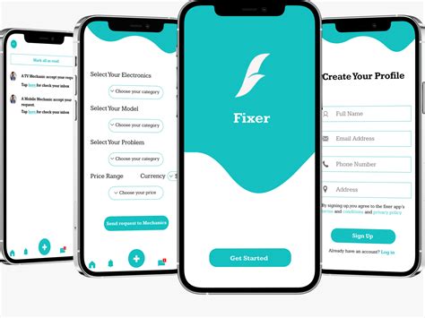 Uiux Design Of Mechanical Service Appfixer By Romeo Saha 🥇 On Dribbble