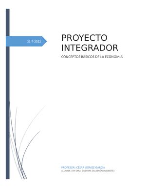 Proyecto Modular 1 3 Impuestos de Personas Físicas Proyecto Modular