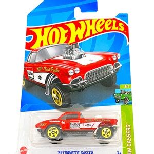 62 Corvette Gasser Red Colour Hot Wheels HW Gassers 2023 3 5 174 250 Etsy