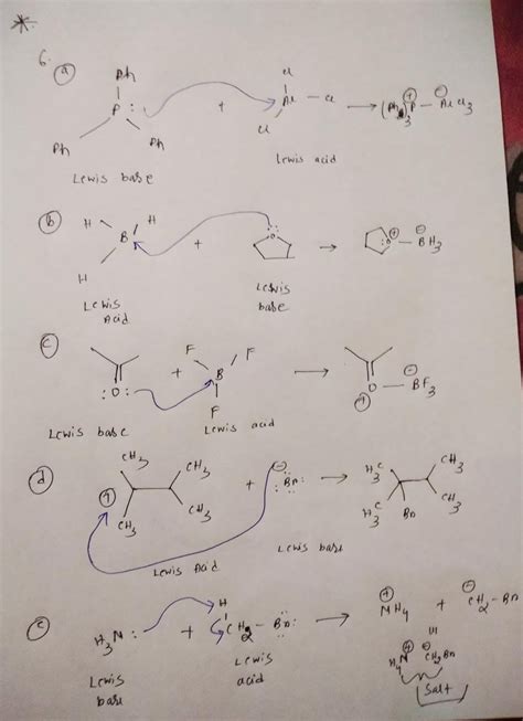 [Solved] Identify Lewis acid and Base and show how the base attacks the ...