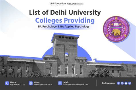 List Of Delhi University Colleges Providing Bachelors In Psychology