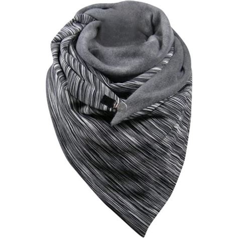 Overdose Soldes Charpe Triangle Femme Hiver Bouton Pas Cher Foulard En