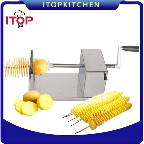 Hot Selling Fast Delivery Manual Spiral Potato Cutter Stainless Steel