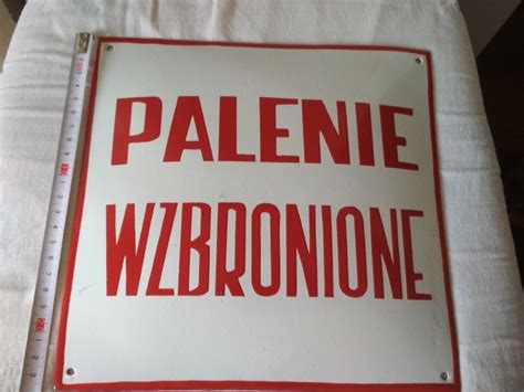 Palenie Wzbronione Tabliczka Pami Tki Prl U Allegro Pl Wi Cej Ni