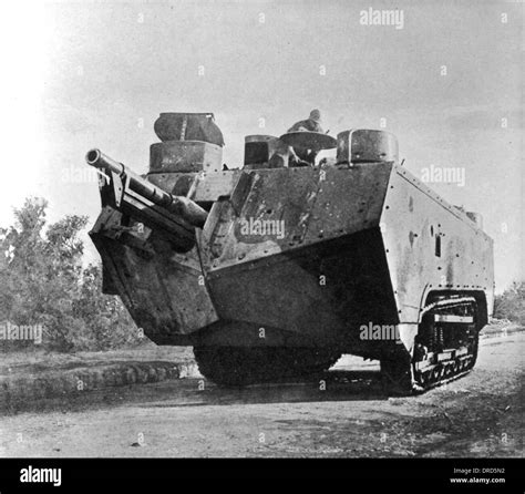 French tank WWI Stock Photo - Alamy