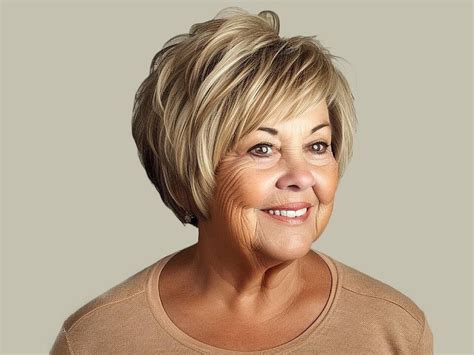 Short Haircuts For Round Faces Over 60