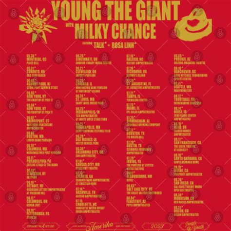 Young the Giant & Milky Chance 2023 Tour Poster Set, Young the Giant Band Fan Poster Set sold by ...