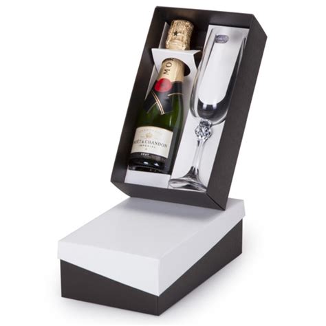 Kit Champagne Moet Chandon Impérial brut 200ml 1 taça de cristal no