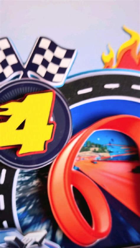 Hotwheels Cake Topper Fiesta de hot wheels Fiestas de cumpleaños temáticas Carro fiesta