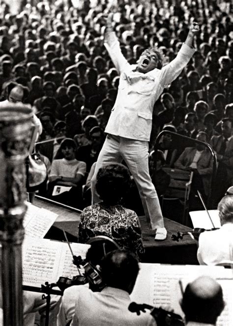 Leonard Bernstein Conducting With Face