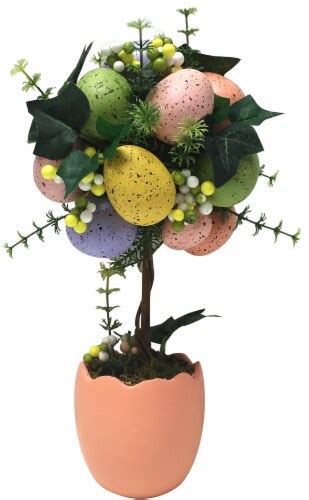 Holiday Home Egg Flower Topiary Decor 11 5 In Kroger