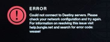 How To Fix Destiny Error Code Weasel Ultimate Guide Minitool