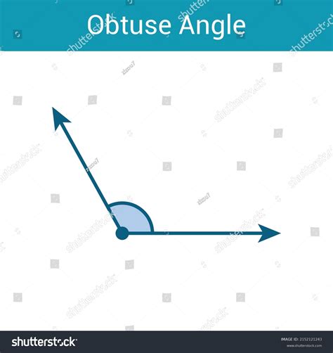 Obtuse Angle Preschool Kids Mathematics Types Stock Vector (Royalty ...