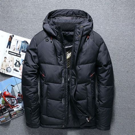 High Quality White Duck Thick Down Jacket Men Coat Snow Parkas Male