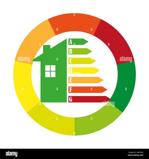 Energy Chart For Concept Design Energy Efficiency Icon Chart Concept Vector Illustration Eps