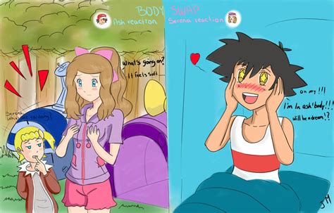 Request Body Swap Ash And Serena By Superjetjohn117 On Deviantart