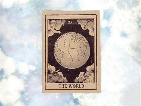 The World Tarot Card Art Print - Etsy