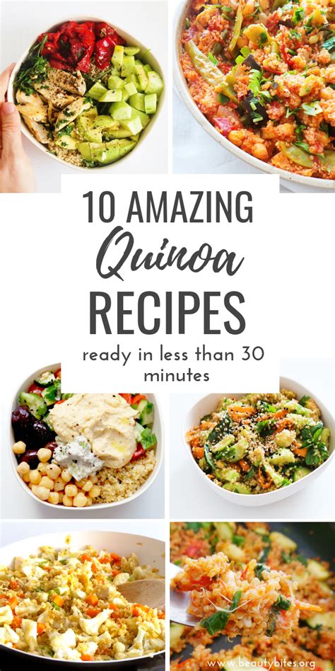 10 Healthy Quinoa Recipes That Take 30 Minutes Or Less - Beauty Bites