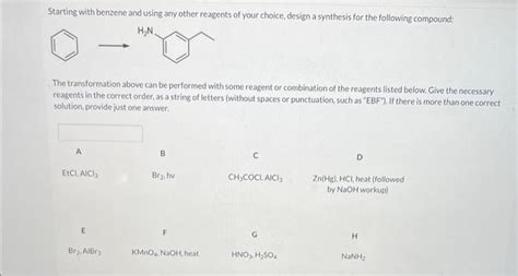 Solved Identify the reagents necessary to accomplish the | Chegg.com