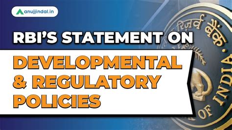 Rbis Statement On Developmental And Regulatory Policies Rbi Current