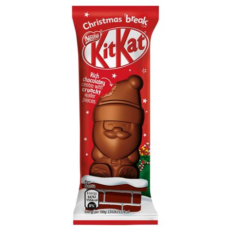 Kit Kat Santa Milk Chocolate Christmas Figure G Bb Foodservice