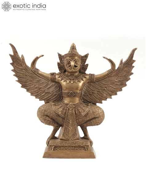 14 Garuda Statue The God Of Strength And Vigilance Exotic India Art