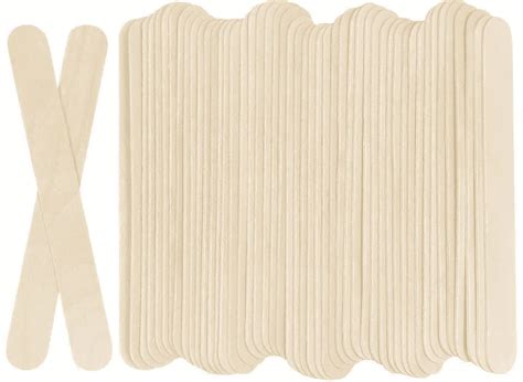 MOYISHI 100Pcs Jumbo Wooden Craft Sticks Wooden Popsicle Craft Sticks ...