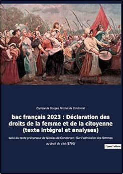 Amazon fr bac français 2023 Déclaration des droits de la femme et